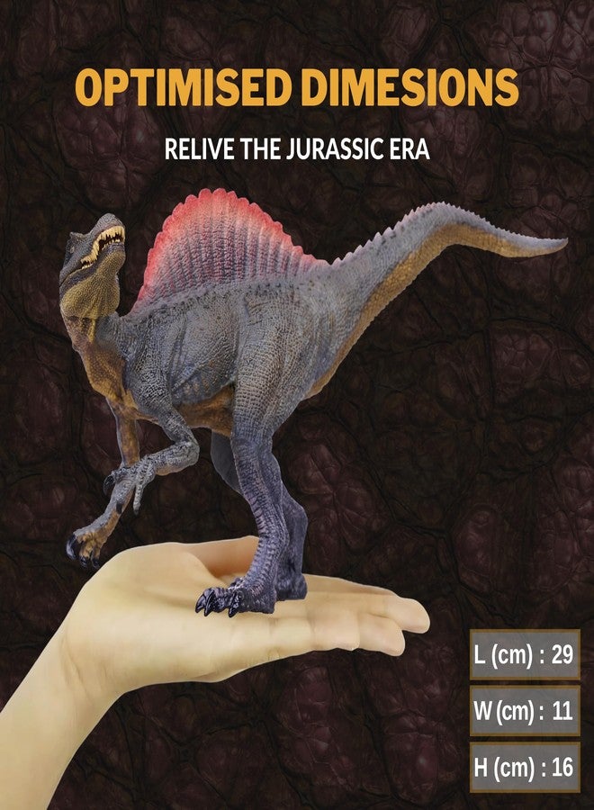 CRYA مجسم ديناصور سبينوصور لعبة، ألعاب ديناصورات سبينوصور واقعية للأطفال، لعبة ديناصور سبينوصور للعب والعرض، ألعاب ديناصورات العصر الجوراسي للأولاد والبنات (سبينوصور) - Image 5